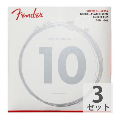 Fender Super Bullets Nickel-Plated Steel 3250R 10-46 エレキギター弦×3セット