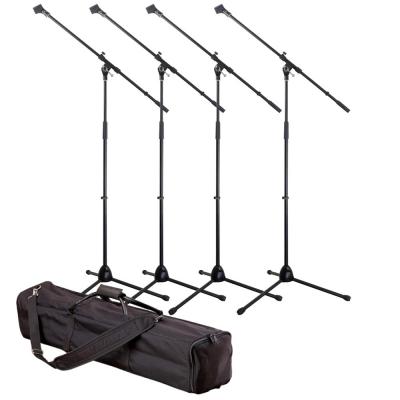 Dicon Audio MS-003 ストレートブーム兼用マイクスタンド4本 キャリングケース付き