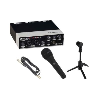 steinberg UR22mkII 2x2 USB 2.0 オーディオインターフェース iSK DM-3600 ダイナミックマイク マイクケーブル 卓上マイクスタンド 付きセット