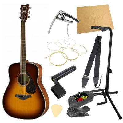 ヤマハから始める!大人のアコギ入門セット YAMAHA FG820 BS アコースティックギター 9点セット