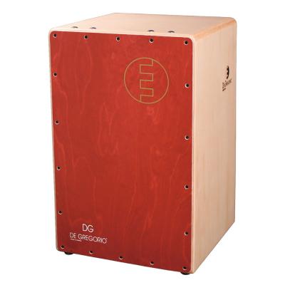 DG CAJON Chanela RED カホン & HarmoTECH カホン用キックペダル ソフトケース付き セット カホン 本体画像