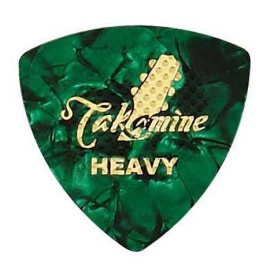 TAKAMINE P1G HEAVY セルロイド トライアングルピック×10枚