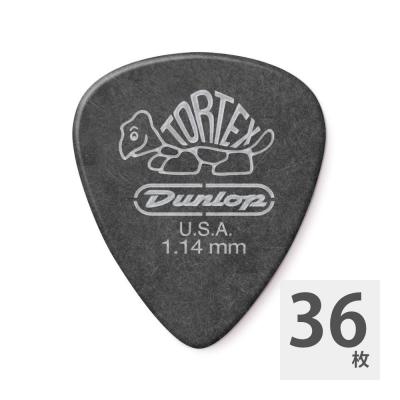 JIM DUNLOP 488 Tortex Pitch Black Standard 1.14mm ギターピック×36枚