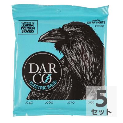 Darco D9900 Electric Bass Nickel Plate Extra Light エレキベース弦×5セット
