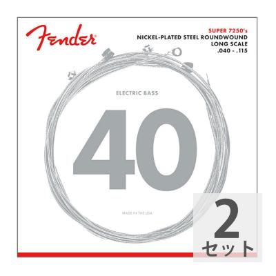 Fender 7250 Bass Strings Nickel Plated Steel Long Scale 7250-5L 040-115 5弦エレキベース弦×2セット