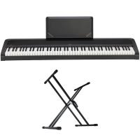 KORG B2N BK 電子ピアノ Dicon Audio KS-020 X型キーボードスタンド 2点セット