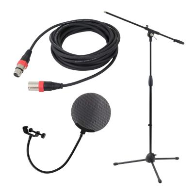 Dicon Audio MS-101 ブームマイクスタンド DCP-2 メタルポップフィルター LM203-3 マイクケーブル マイクアクセサリ 3点セット