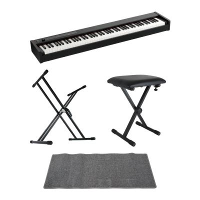 KORG D1 DIGITAL PIANO 電子ピアノ X型スタンド X型ベンチ ピアノマット(グレイ)付きセット