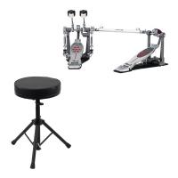 Pearl P-2052CL ELIMINATOR REDLINE DOUBLE PEDAL 左利き用モデル ドラムツインペダル Dicon Audio SB-005 ドラムスローン付きセット