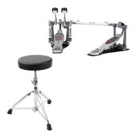 Pearl P-2052CL ELIMINATOR REDLINE DOUBLE PEDAL 左利き用モデル ドラムツインペダル Dicon Audio SB-009 ドラムスローン付きセット