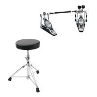 TAMA HP200PTW Twin Pedal ドラムツインペダル アイアンコブラ Dicon Audio SB-009 ドラムスローン付きセット