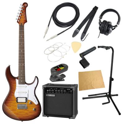 YAMAHA PACIFICA212VQM TBS エレキギター YAMAHA GA15II アンプ付き 入門11点セット