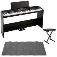 KORG XE20SP DIGITAL ENSEMBLE PIANO 88鍵盤 自動伴奏機能付き 電子ピアノ スタンド 3本足ペダルユニット付き X型イス ピアノマット(グレイ)付きセット