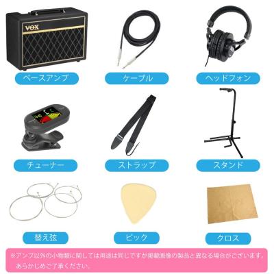 LEGEND LJB-Z TT BK エレキベース VOXアンプ付き 入門10点セット セット内容の画像