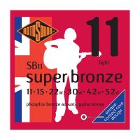 ROTOSOUND SB11 Super Bronze Light 11-52 アコースティックギター弦×6セット