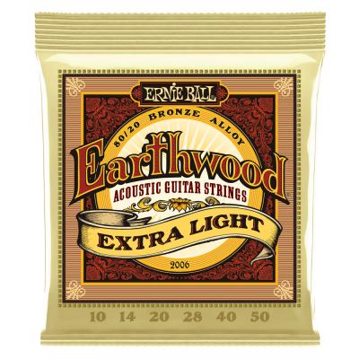 ERNIE BALL 2006 Earthwood Extra Light×3セット 80/20 Bronze 10-50 Gauge アコースティックギター弦