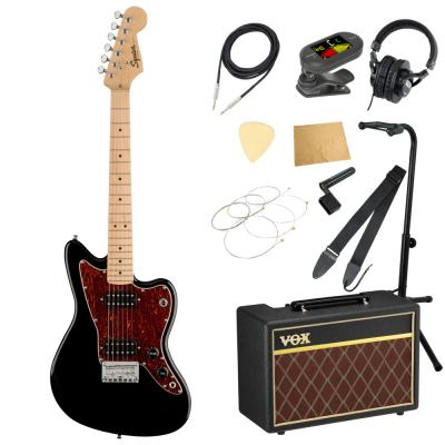 Squier FSR Mini Jazzmaster HH MN TSPG BLK エレキギター VOXアンプ付き 入門11点 初心者セット