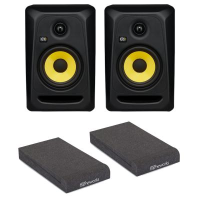 KRK SYSTEMS CLASSIC 5 ニアフィールド・モニタースピーカー×2本(ペア) アイソレーションパッド付きセット