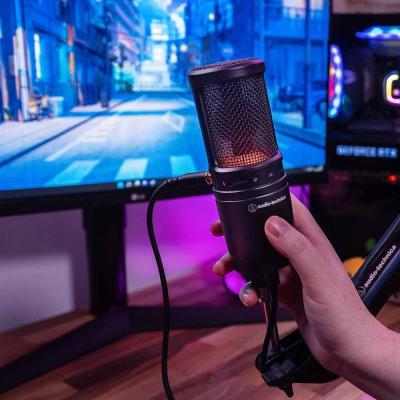 AUDIO-TECHNICA AT2020USB-X コンデンサーUSBマイク AT8455ショックマウント付きセット イメージ画像