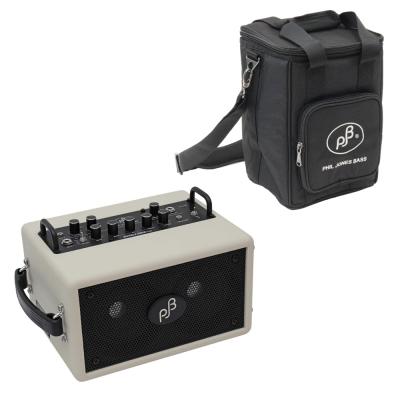 PHIL JONES BASS Double Four PLUS WHITE 小型ベースアンプ コンボ USBモバイルバッテリー対応 純正専用キャリングバッグ付きセット