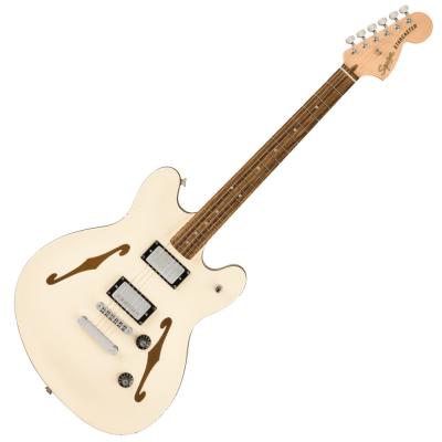 Squier スクワイヤー スクワイア Affinity Series Starcaster Deluxe Laurel Fingerboard Olympic White エレキギター VOXアンプ付き 入門11点 初心者セット 本体