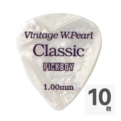 PICK BOY GP-14/100 Vintage Classic White Pearl 1.0mm ピック×10枚
