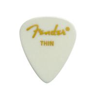 Fender 351 Shape Classic Picks Thin White フェンダー ギターピック ティアドロップ型