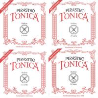 PIRASTRO TONICA 4/4サイズ用バイオリン弦セット E線クローム ボールエンド