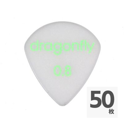 dragonfly PICK TDM 0.8 WHITE ピック×50枚