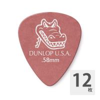 JIM DUNLOP 417R GATOR GRIP STD RED 0.58 ピック×12枚