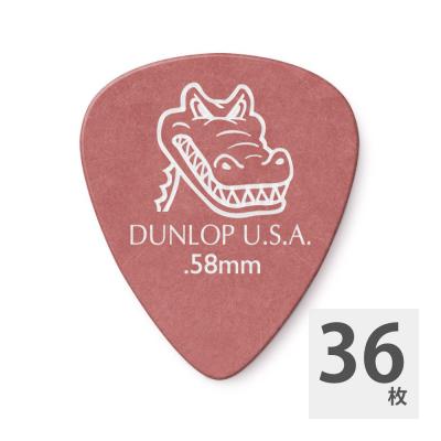 JIM DUNLOP 417R GATOR GRIP STD RED 0.58 ピック×36枚
