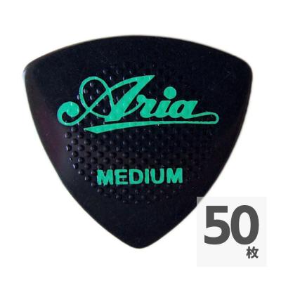 ARIA RUBBER GRIP MEDIUM BK×50枚 ギターピック