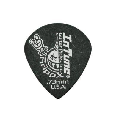 In Tune Guitar Picks DGP3-B73 GrippX-XJb 0.73mm Black ギターピック×12枚