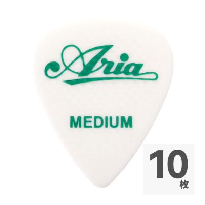 ARIA RUBBER GRIP Tear Drop MEDIUM WH×10枚 ギターピック