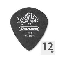 JIM DUNLOP 482 Tortex Pitch Black Jazz III 0.50mm ギターピック×12枚