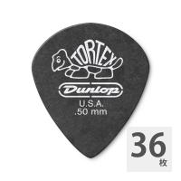 JIM DUNLOP 482 Tortex Pitch Black Jazz III 0.50mm ギターピック×36枚