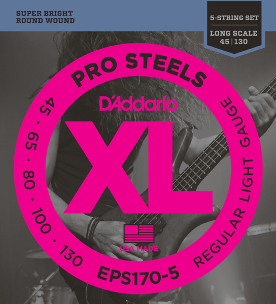 D'Addario EPS170-5 5-String Long 045-130 5弦ベース用 ベース弦