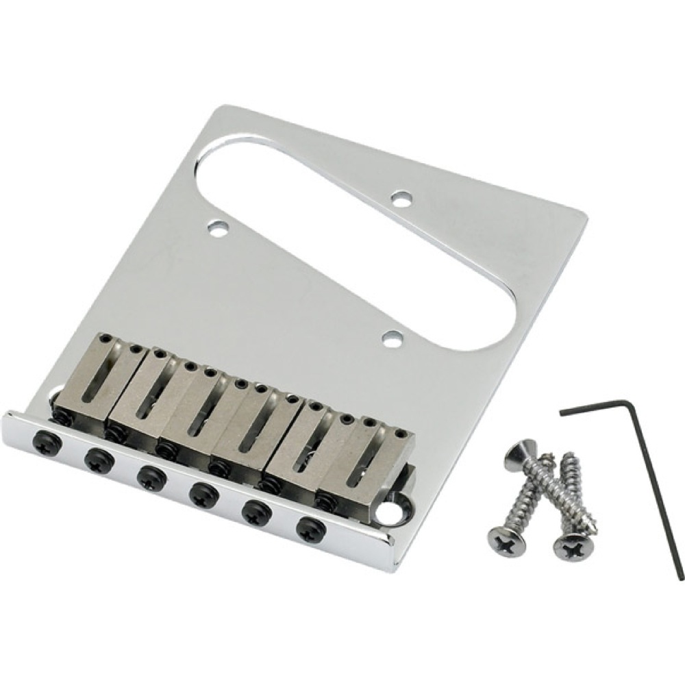 Fender 6-Saddle American Series Telecaster Bridge Assemblies Chrome ギター用ブリッジ