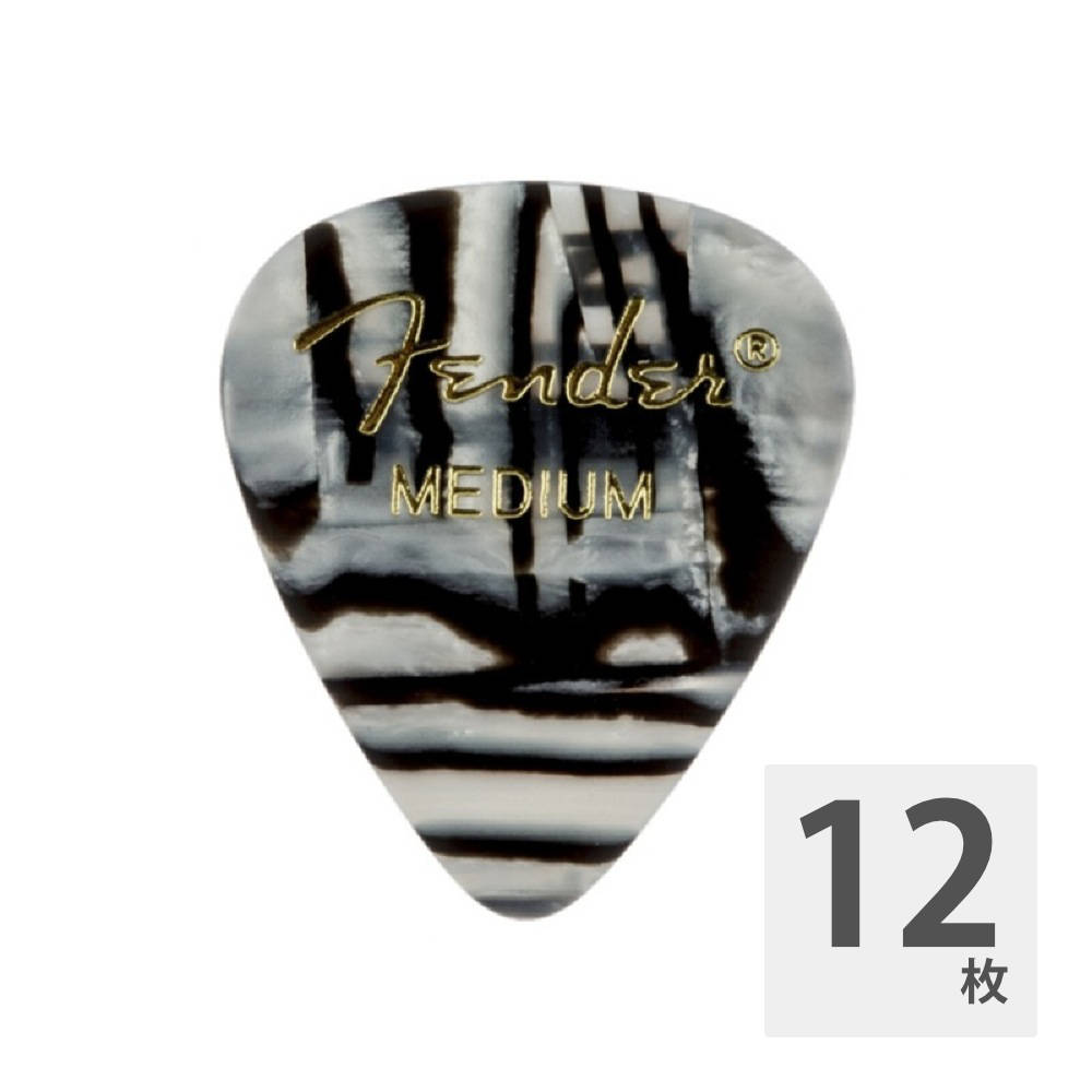 フェンダー Fender 351 Shape Premium Picks Medium Zebra ピック 12枚入り(フェンダー ティアドロップ  ゼブラ) | web総合楽器店 chuya-online.com