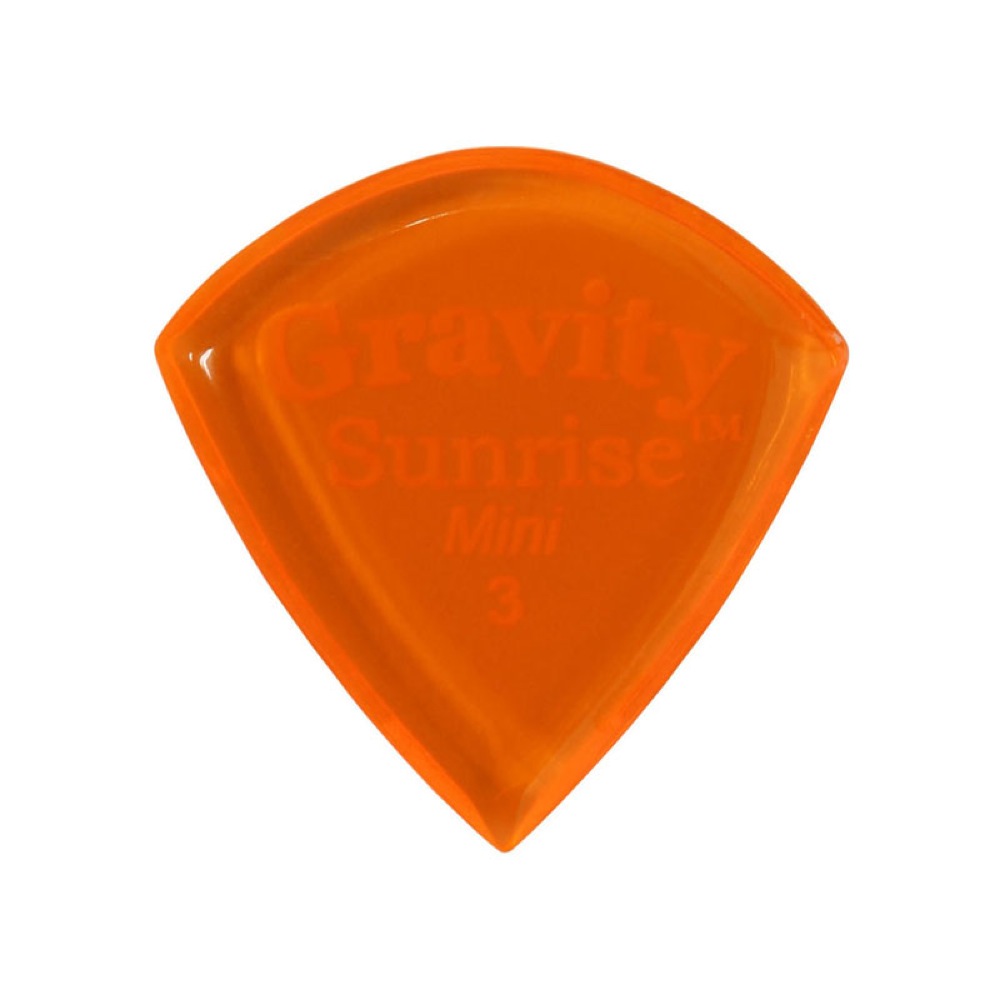 GRAVITY GUITAR PICKS sunrise -Mini- GSUM3P 3.0mm Orange ギターピック