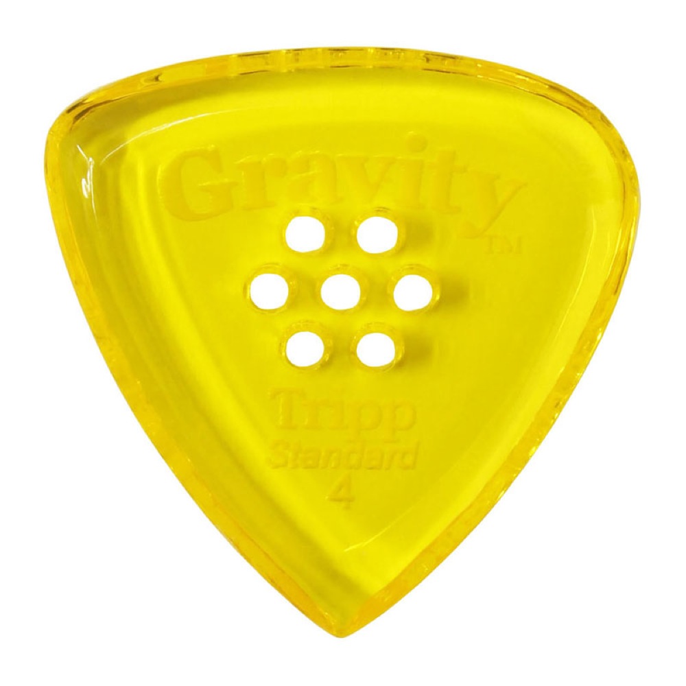 GRAVITY GUITAR PICKS Tripp -Standard Multi-Hole- GTRS4PM 4.0mm Yellow ギターピック