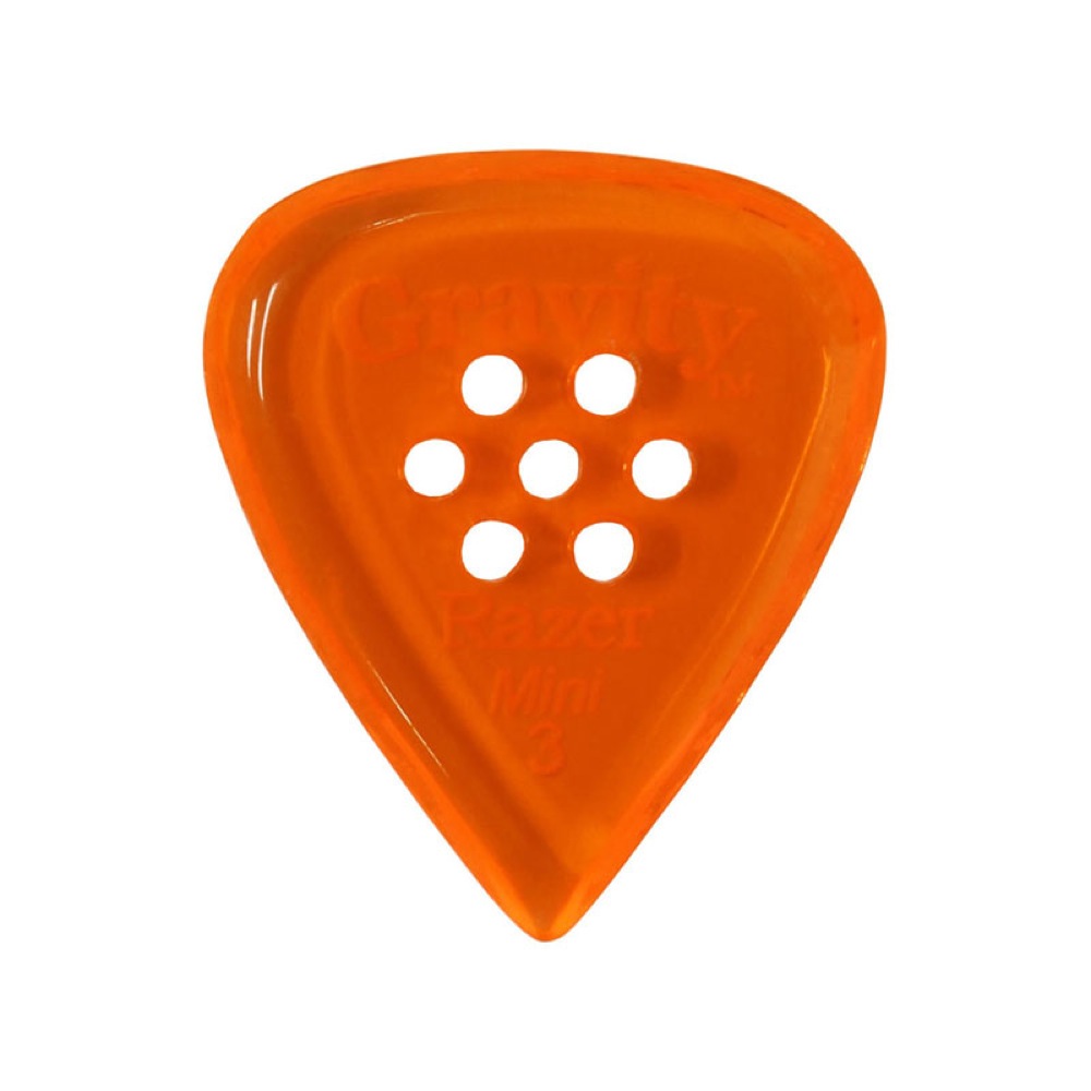 GRAVITY GUITAR PICKS Razer -Mini Multi-Hole- GRAM3PM 3.0mm Orange ギターピック