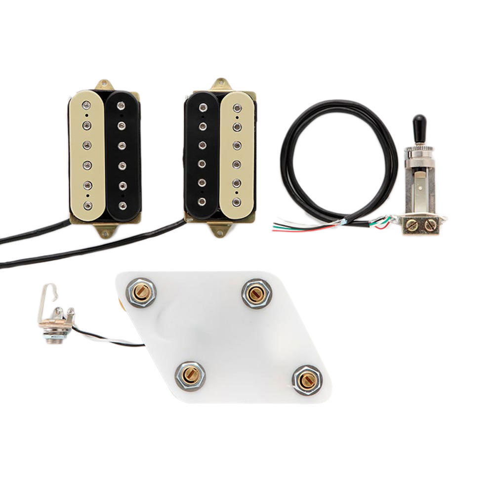 DiMarzio GG2101A3BC Pre-Wired Pickup Set for Les Paul Modern Metal Set Black/Cream プリワイアードピックアップ