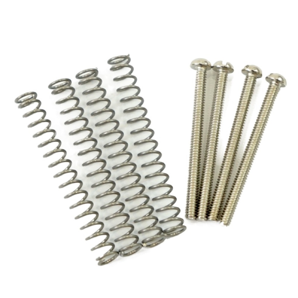 ALLPARTS SCREWS 7549 Pack of 4 Nickel Slot Head Humbucking Screws  ピックアップ用高さ調整ビス