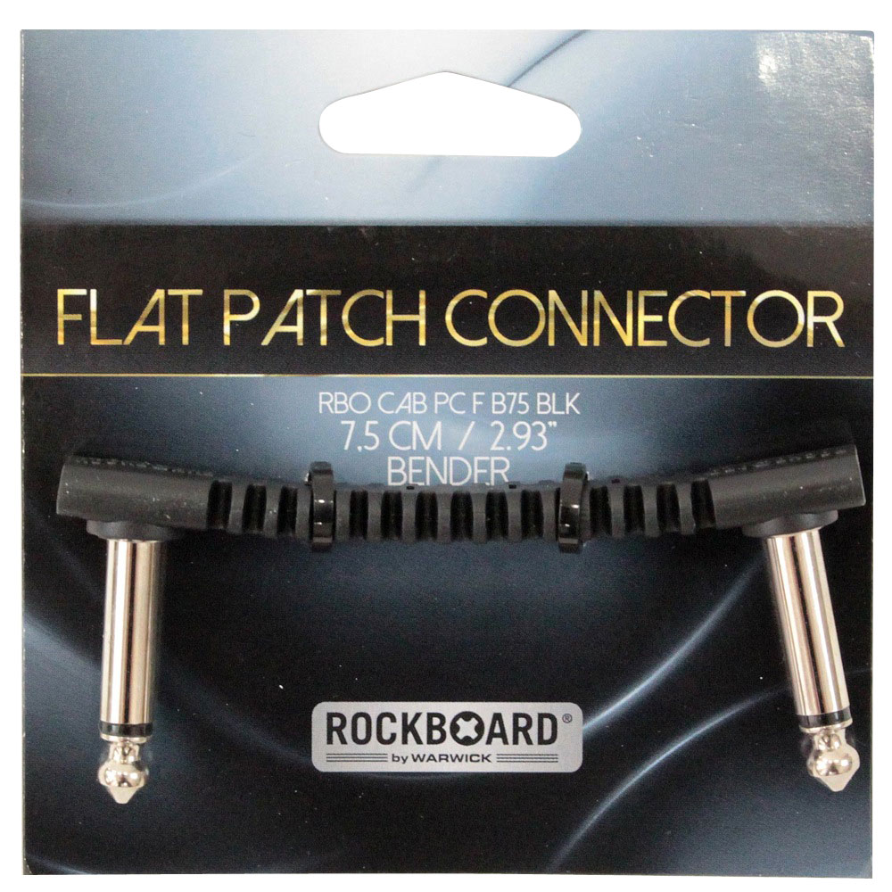 RockBoard Bender 75 Flat Patch Connector 7.5cm パッチケーブル(全方向にフレキシブルに曲げられる パッチケーブル) | chuya-online.com 全国どこでも送料無料の楽器店