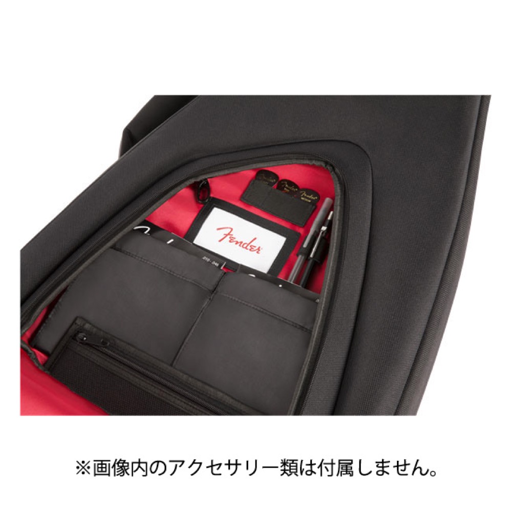 Fender フェンダー FB1225 Electric Bass Gig Bag Black ベース用ギグバッグ アクセサリーポケット