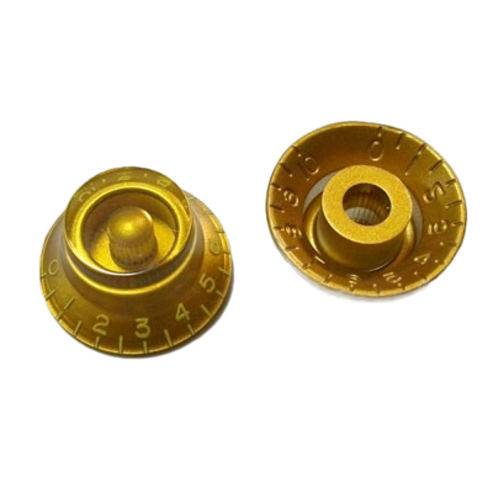 Montreux Vintage Tint Top Hat knob Gold (2) No.8501 ギターパーツ