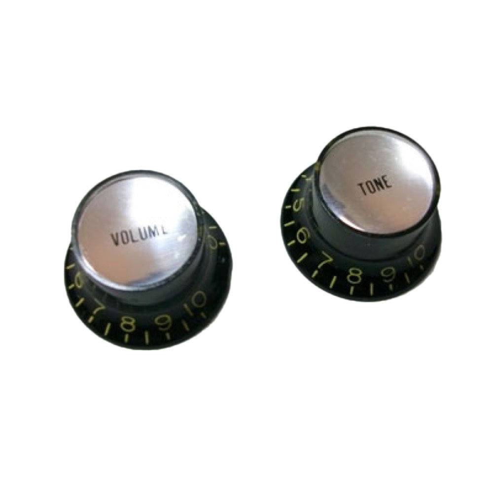 Montreux Vintage Tint Reflector knob Black 1V1T No.8506 ギターパーツ