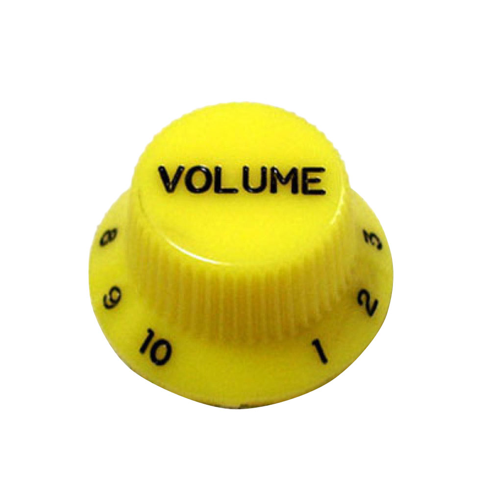 Montreux Strat Volume Knob Metric Yellow No.8789 ギターパーツ