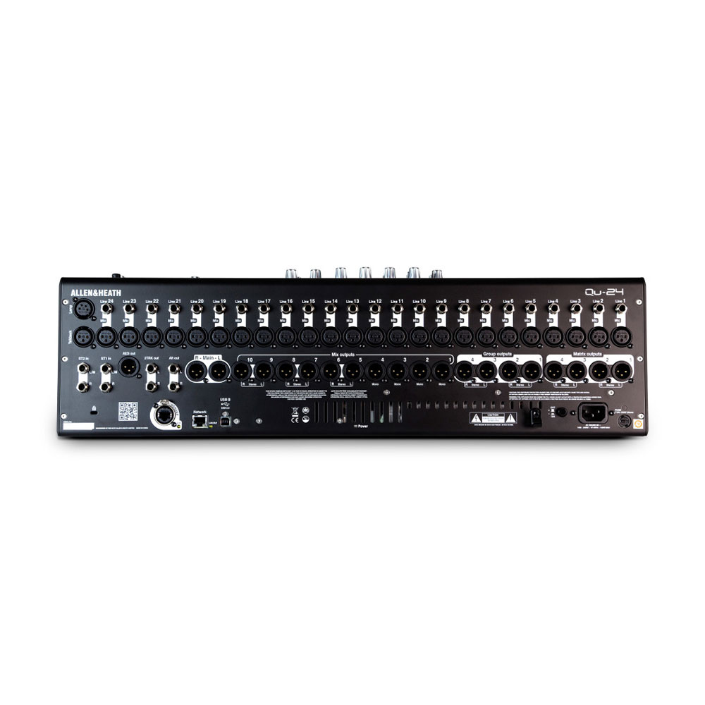 ALLEN&HEATH QU-24 デジタルミキサー 入出力端子部画像